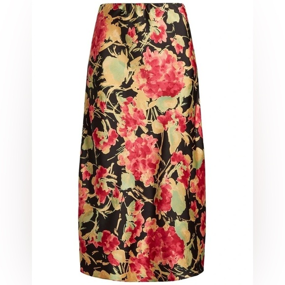 Lauren Ralph Lauren
Floral Charmeuse Midi Skirt in Multi (size 10) - Picture 2 of 10